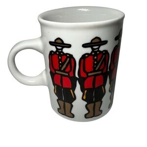 Marc Tetro RCMP Canadian Mounted Police Mountie Mug Tea Cup Danesco Canada Vtg
